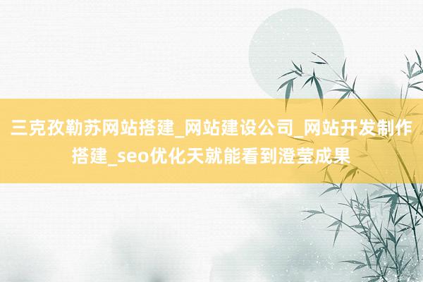 三克孜勒苏网站搭建_网站建设公司_网站开发制作搭建_seo优化天就能看到澄莹成果