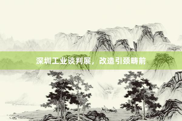 深圳工业谈判展，改造引颈畴前